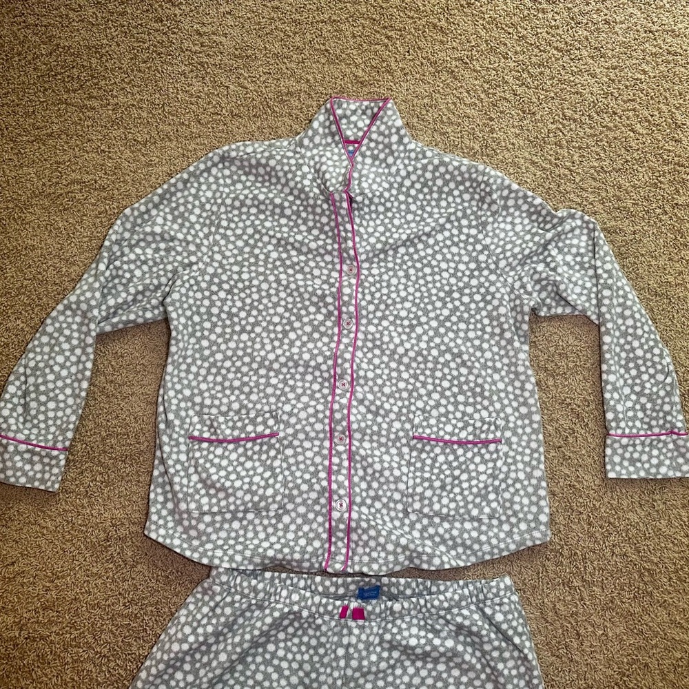 Simply Vera Vera Wang Polka Dot Pajama Set with Pink Accents - Picture 5 of 8